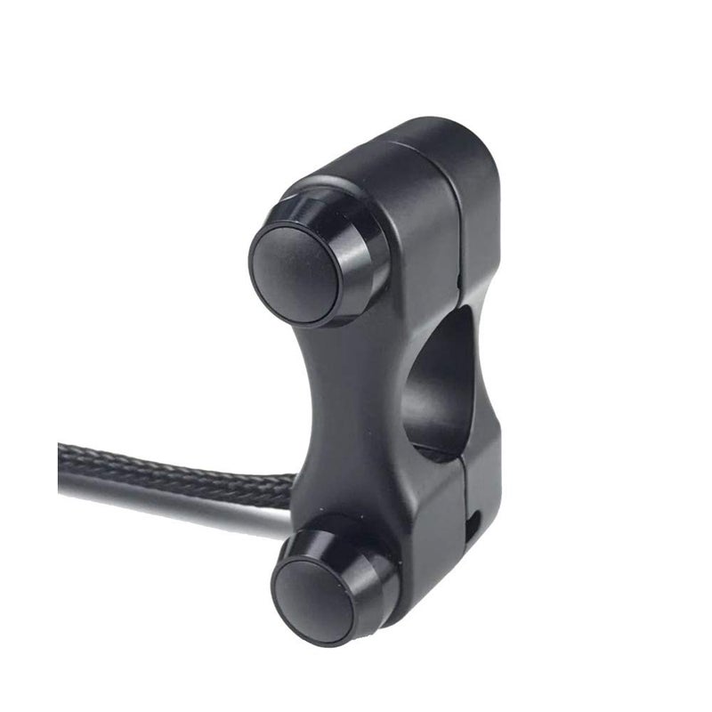 RAYANA ATV Motorcycle Waterproof Handlebar Switch Push Button Switch 7/8 22mm Universal Motorcycle Switch Control for horn, turn signal, enginee power, start kill switches ( Size : Momentary ) - Image 1